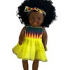 Fiery Dress African Girl Doll (18")