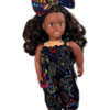 Blue Ankara Jumpsuit Doll (18")