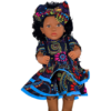 Graceful Ankara Elegance Doll (18")