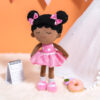 Chic Bow Short Pink Dress Doll (14") - Image 4