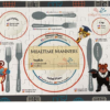60 Pieces Wooden Framed Dining Etiquette Puzzle - Image 5