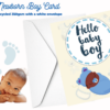 Newborn Boy Ethnic and Diverse Greeting Card (A5)
