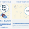 Newborn Boy Ethnic and Diverse Greeting Card (A5) - Image 2