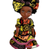 Majestic Afro Princess Doll (14")