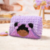 Newborn Soft Plush Purple Princess Blanket (40" x 40") - Image 3