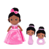 Soft Plush Pink Princess Doll (14") with Rattles