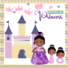 Soft Plush Purple Princess Doll (14") Doll Rattles