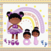 Chic Bow Short Dress Doll (14") and two rattles
