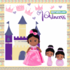Soft Plush Pink Princess Doll (14") with Rattles - Image 2