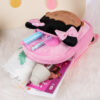 Chic Bow Short Pink Doll Bag (One Size) - Image 4