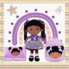 Plaited Sassy Doll (14"), Rattles and Blanket Set - Image 3